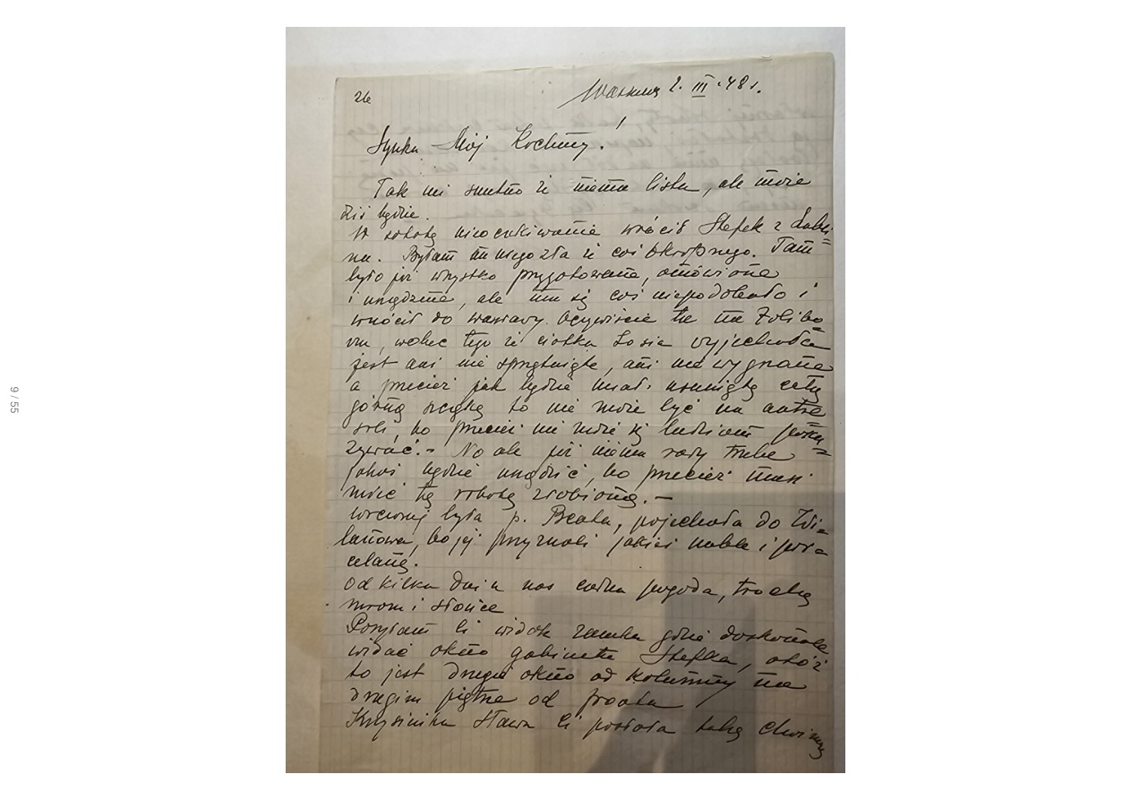 List Wandy — 24.III.1948, dentysta ojca, słownik 2,5 kg, otwarcie Wydziału Farmaceutycznego Łódź