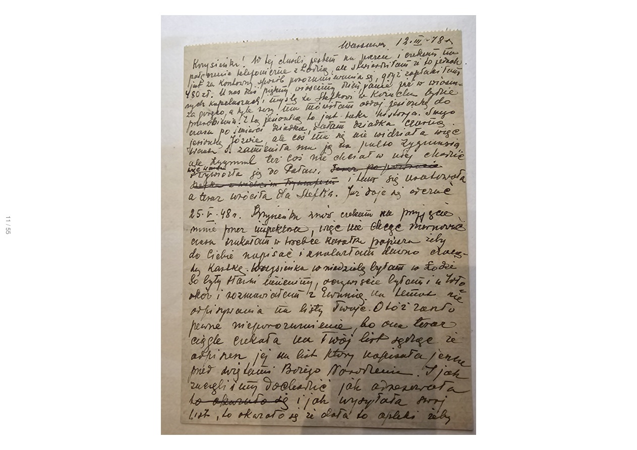 List Wandy — 26.III.1948, 'Jesteś jedyną wygraną pozycją w moim życiu', wiersze syna, moda