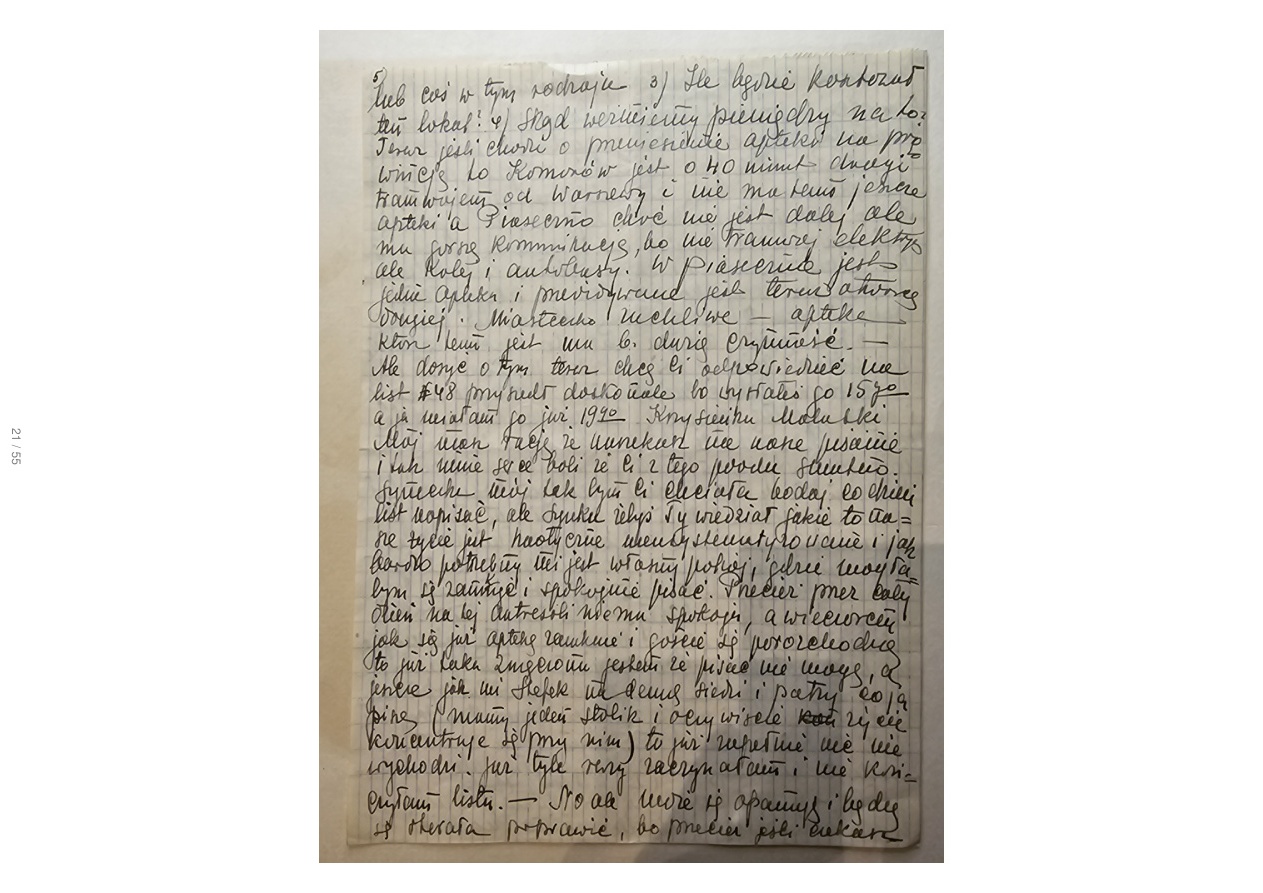 Kartka Wandy przy zdjęciach — ok. V.1948, nowa eskorta, Marynia Wypiórska, obiektyw F≈3.5