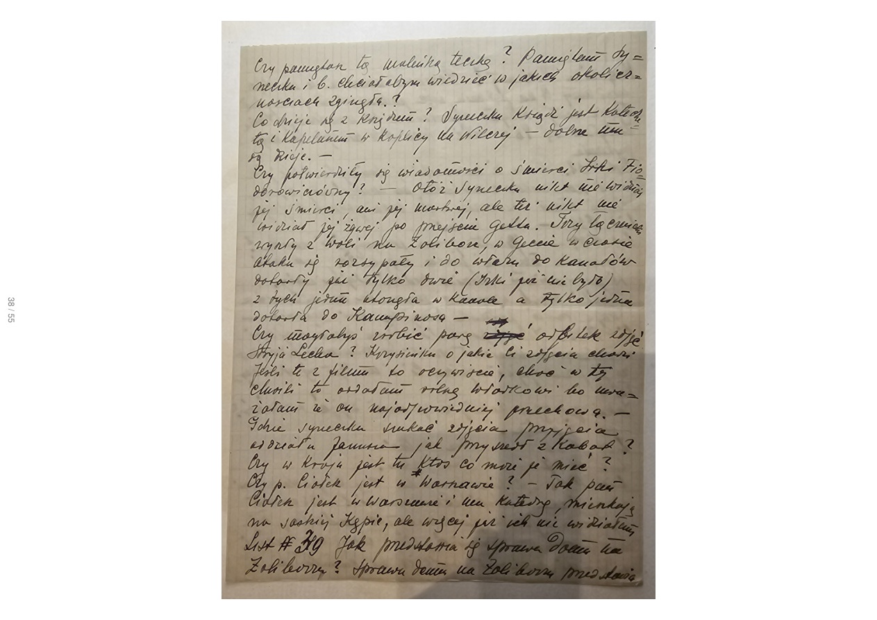 List Wandy — Giżycko 20.VII.1948, wycieczka do Węgorzewa, zniszczenia przez Sowietów