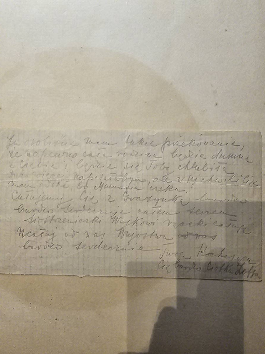 List Wandy — 28.IX-10.X.1948, ślub Józka w Lublinie, PLAN APTEKI: al. Niepodległości 159
