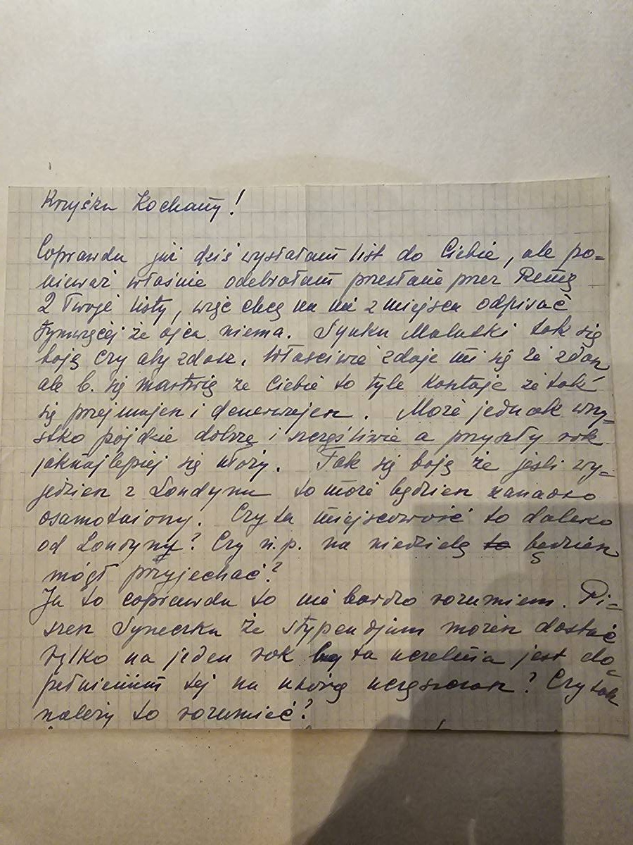 List Wandy — Giżycko 2.VII.1949, egzaminy Krzysztofa, stypendium na rok, Stasia smutna