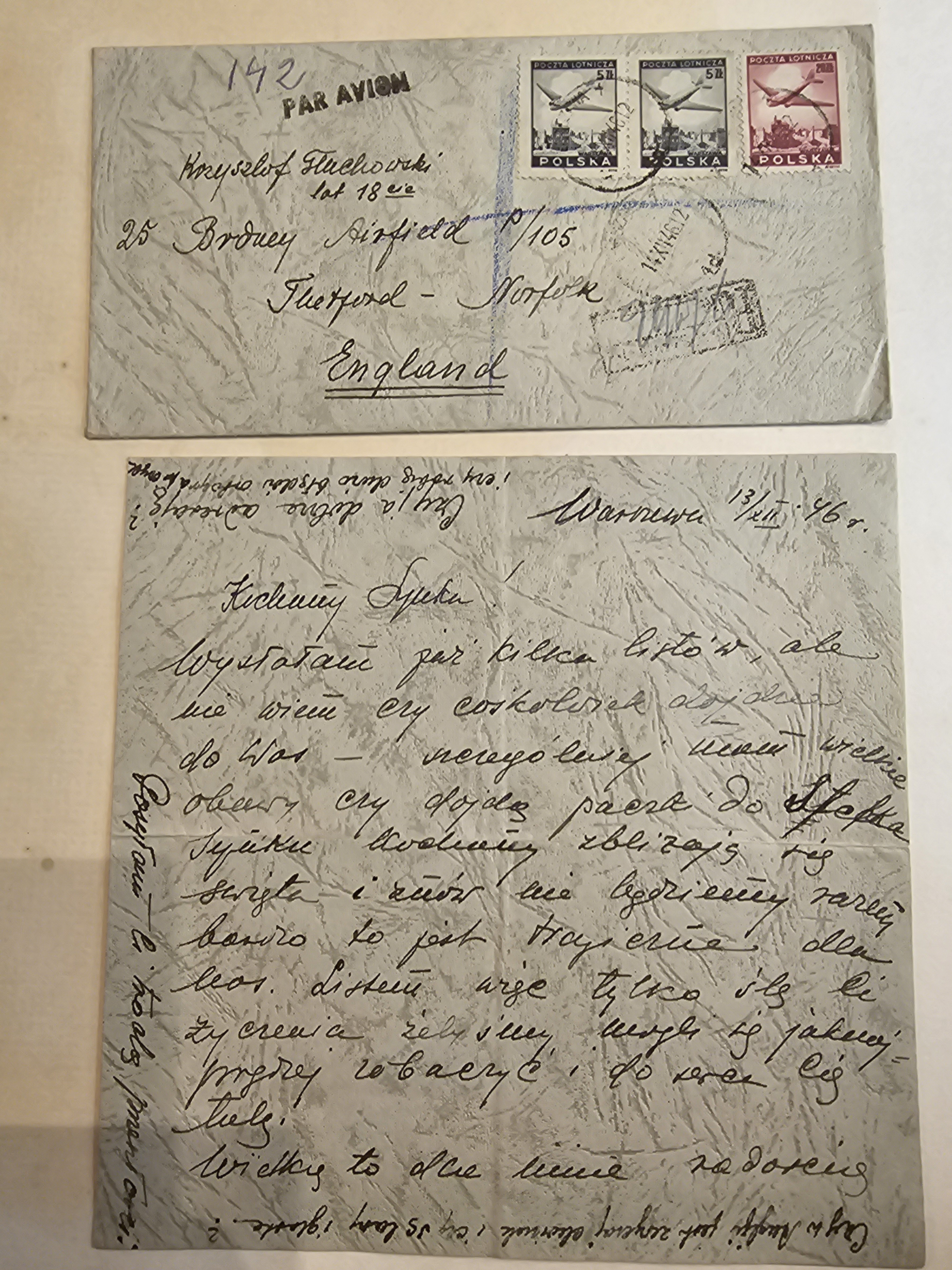 List Wandy do Krzysztofa — bezpośrednio z Warszawy, Święta 1946